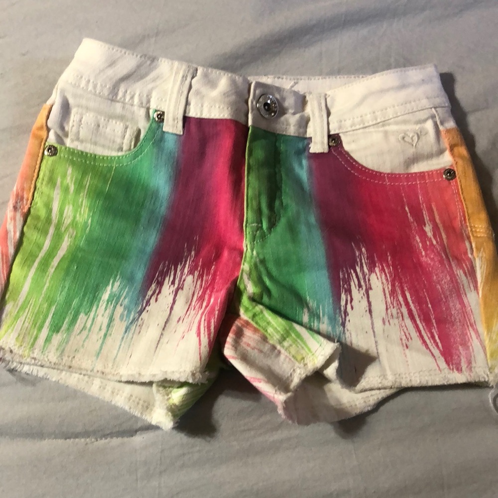 Justice girls 12 slim  jean shorts
